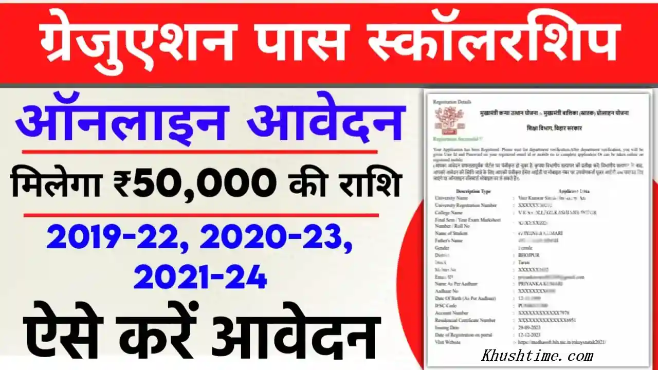 Bihar Graduation Scholarship 50000 Online 2024